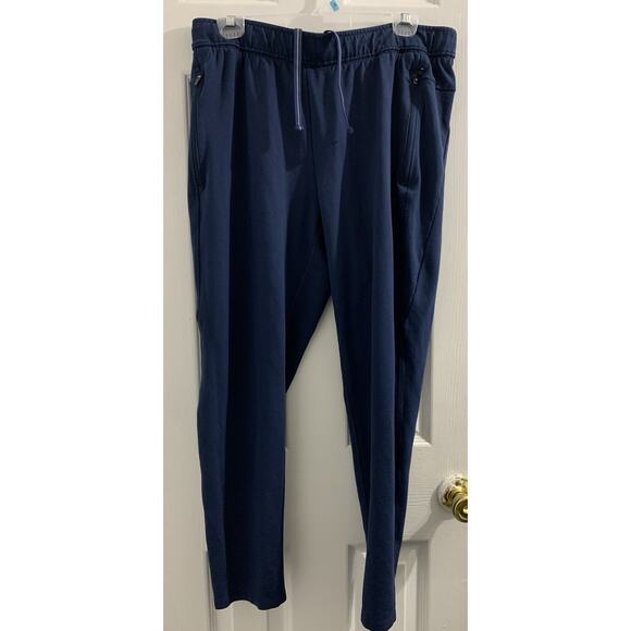 RUSSELL Athletic Men L36-38 Blue Drawstring Zip Side Pocket Active Pants (R) - Picture 1 of 6